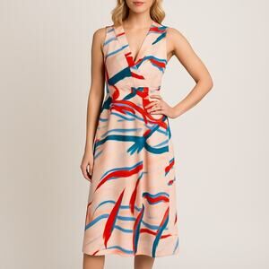 C/MEO Collective Abstract Midi Dress